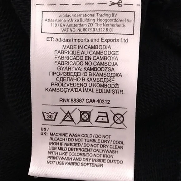 SALE! Adidas Crop/Boxy Hoodie Gently Worn Sz.L (A-75) - Picture 8 of 11